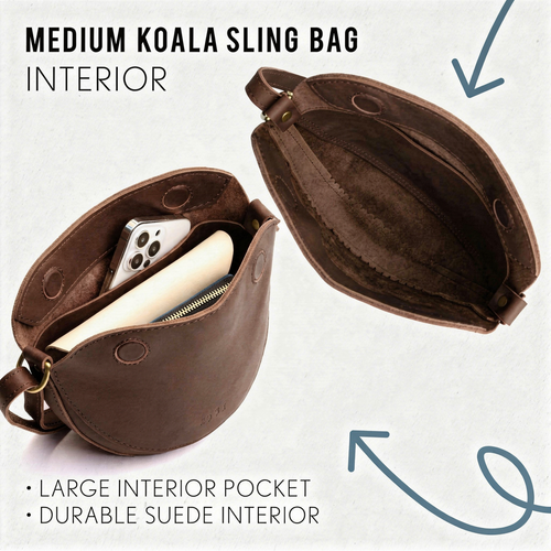 Luna Crescent Sling Bag (Cold Brew )